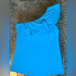 Blue Lilly Pulitzer One Shoulder Top